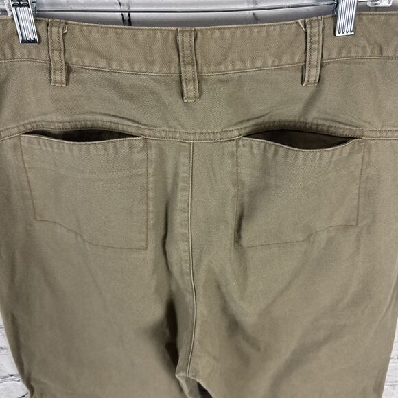 Vintage Genuine Filson Field Work Canvas Pants Women's 16 Olive Cotton Outdoors - Picture 11 of 13